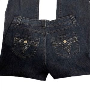 Style&Co petite bootcut embezzles diamonds jeans
